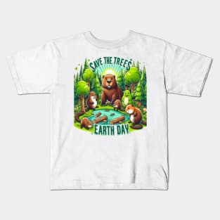 Peaceful Creatures in the Meadow Kids T-Shirt